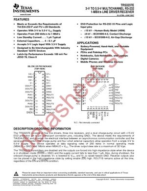 TRS3237ECPWR datasheet  